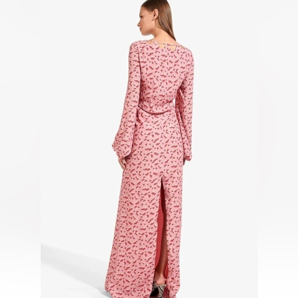 STAUD,MUSHROOM DRESS, Long Sleeve Maxi Dress Boho Retro Chic Size 6 (MSRP$395) - Picture 8 of 16